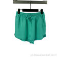 Shorts de praia 100% rayon feminino casual